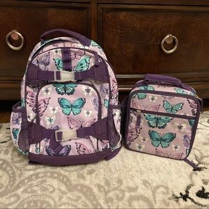 Pottery barn kid backpack SZ small & lunchbox set
